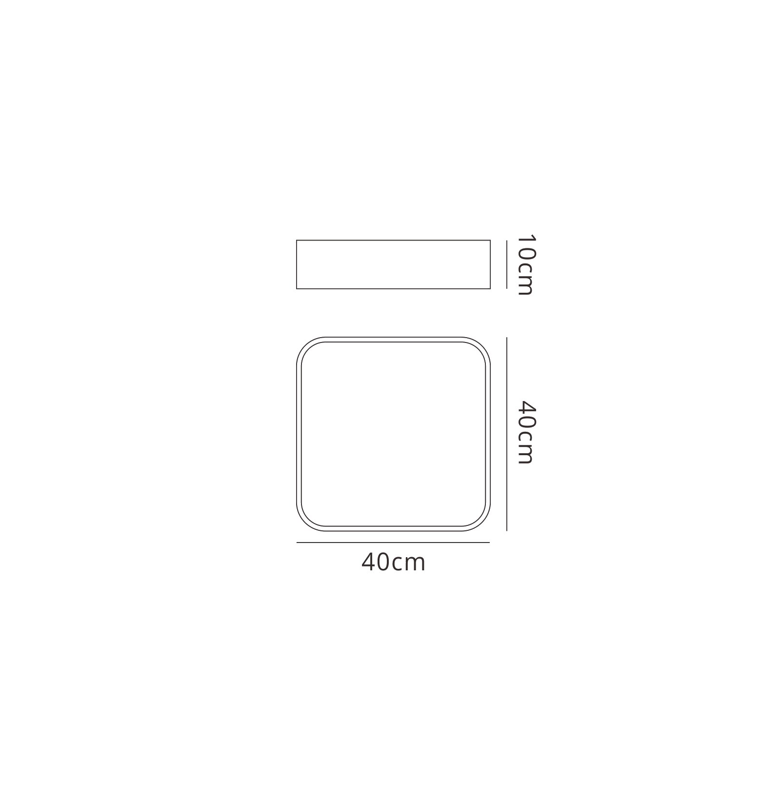 M6152  Cumbuco  Flush Ceiling Square 35W LED